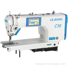 Double step lengthening pattern flat sewing machine